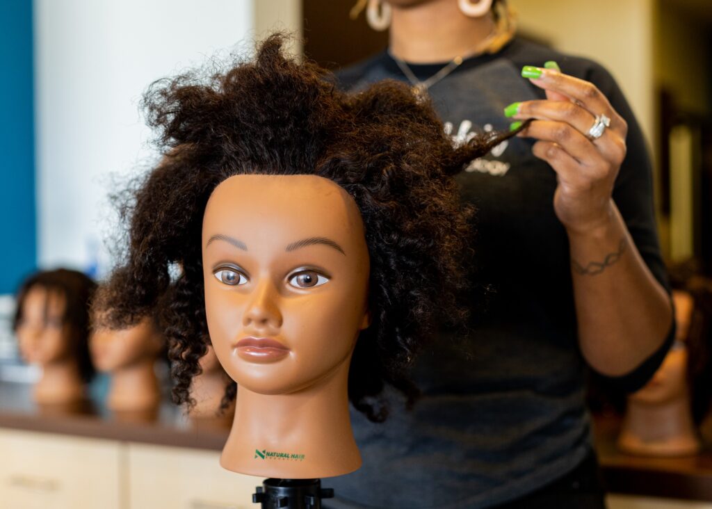 Few cosmetology schools have natural hair care education Meet the